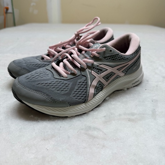 ASICS Women's Athletic Shoes - Gray with Pink Accents size 8 - Picture 4 of 9